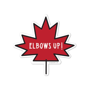 Elbows Up Canada Vinyl Sticker