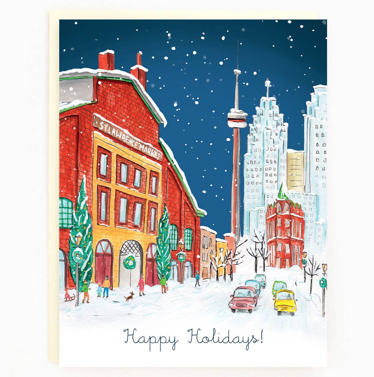 Assorted Box Of 8 'Toronto Historic Holiday' Greeting Cards