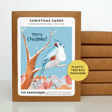 Holiday Blue Jay Box of 8 - 0
