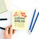 Cute Floral New Baby Card-3
