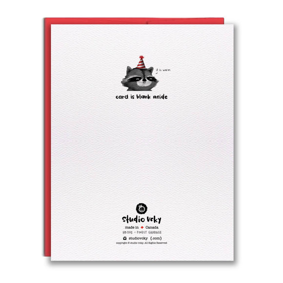 Greeting Card - Raccoons Finest Garbage