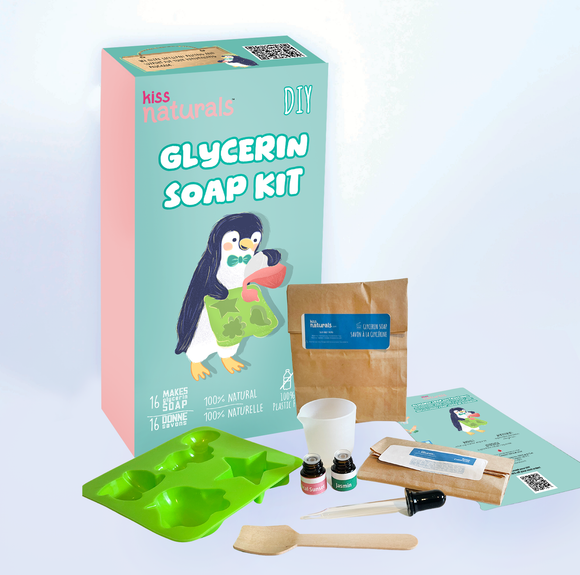 Kiss Naturals DIY Glycerin Soap Kit for Kids - Makes 6