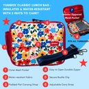 Yumbox Classic Lunch Bag – Insulated Poppy Flowers Print Lunch Tote for Stylish Kids & Adults-3