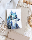 Leader of the Pack - Wolf Watercolor Art Card-2