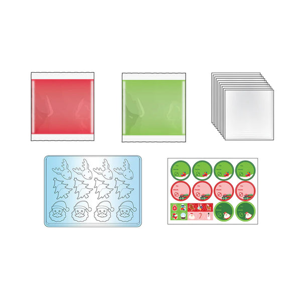 Gummy Candy Kit - Trees, Santas & Reindeer