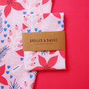 Poinsettia Holiday Tea Towel-3