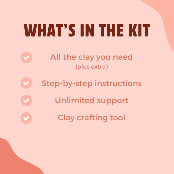 Halloween Cat Clay Crafting Kit
