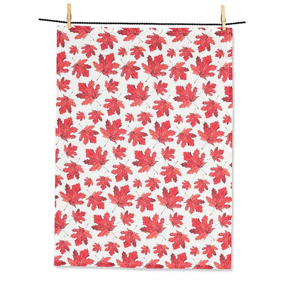 Allover Maple Leaves Kitchen Towel