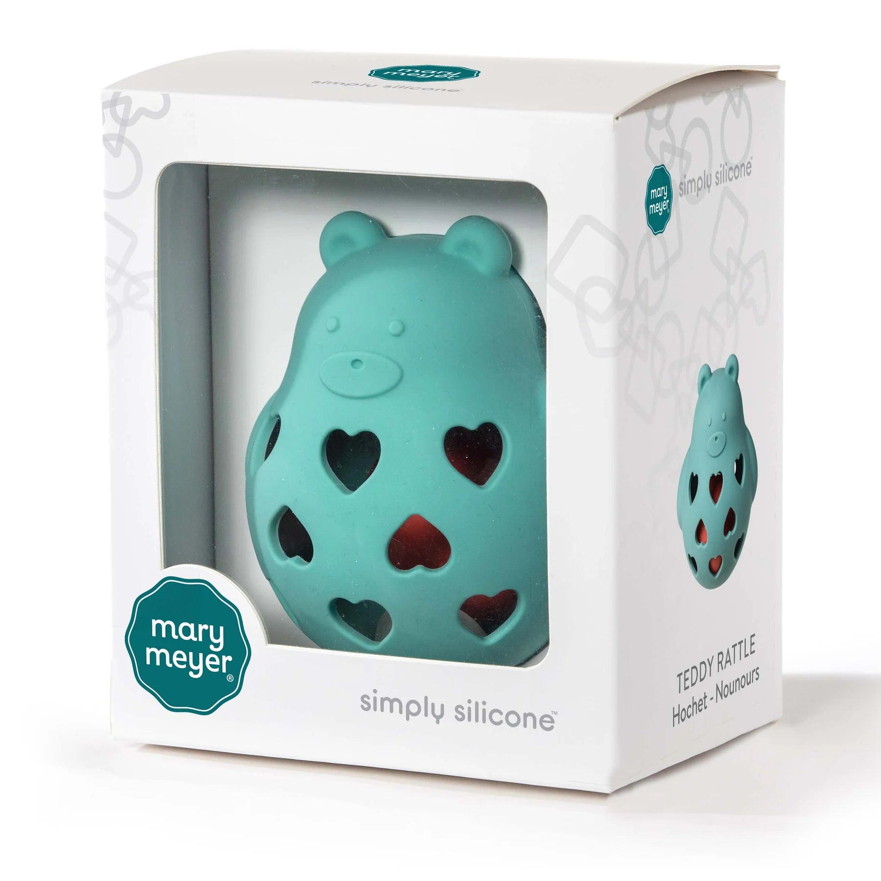 Simply Silicone Rattle - Teddy