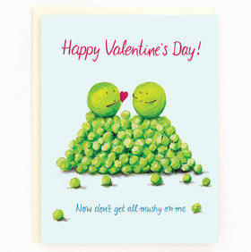 Valentines Mushy Peas Card