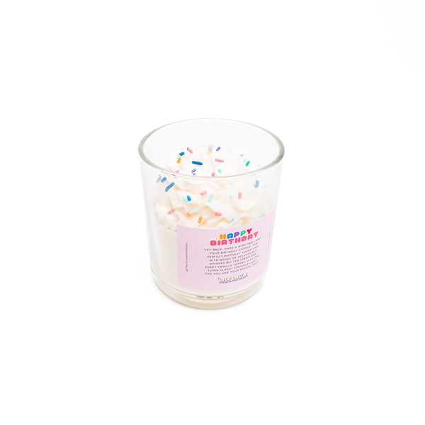Lily Lou's Aromas - Happy Birthday Whipped Candle | Vanilla