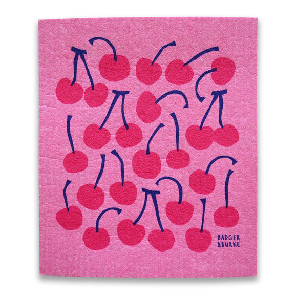 Cherries Sponge Cloth / Swedish Dishcloth
