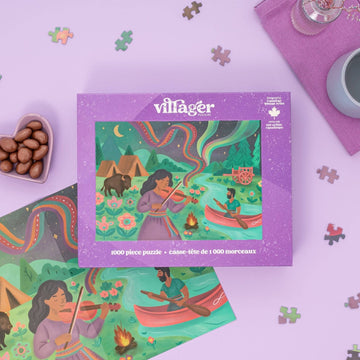 Villager Puzzles | Dancing Sky | 1000-Piece Puzzle | Designed in Canada