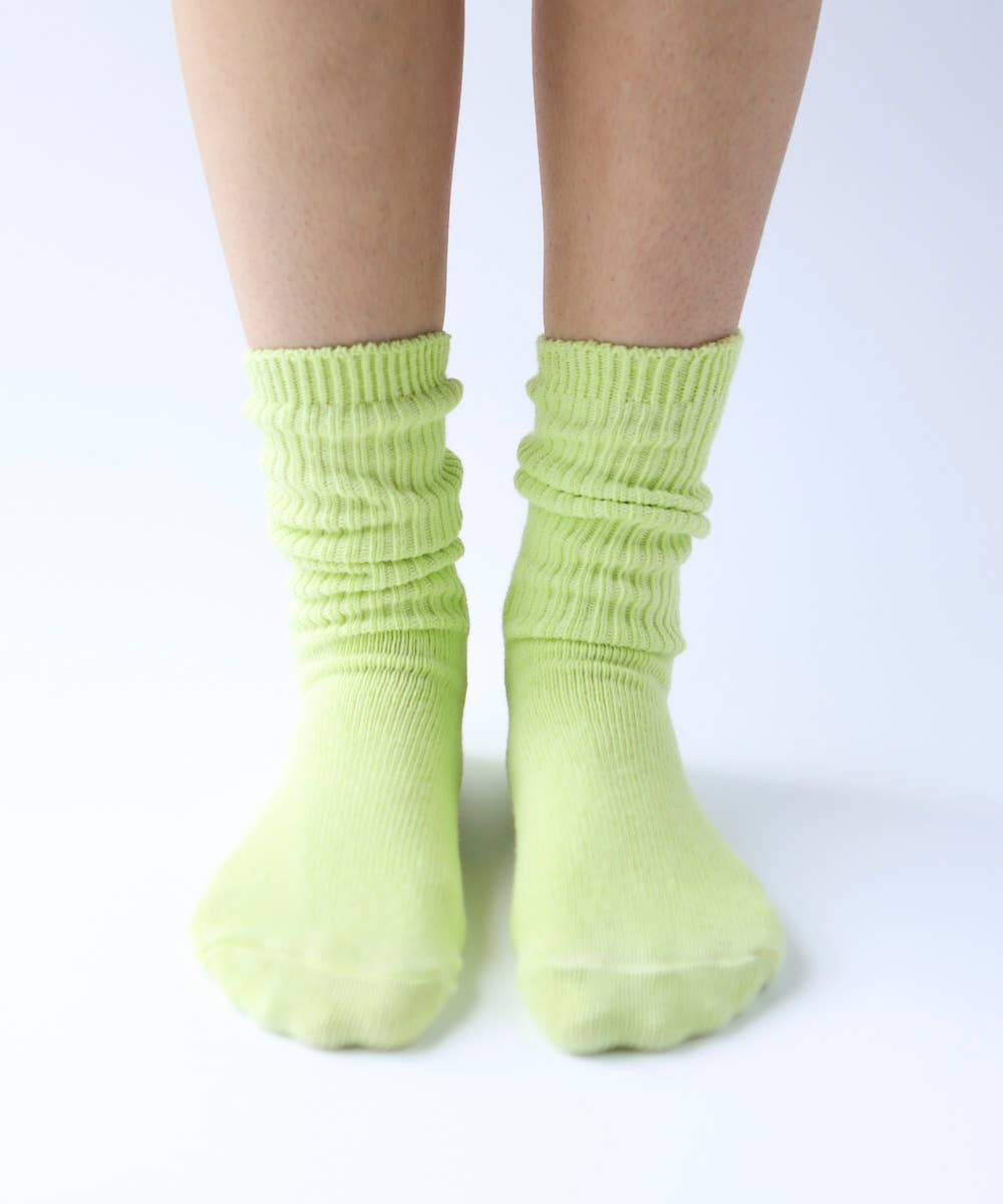 Buy honeydew Dyed Cotton Socks | Made in Canada | Various Colours