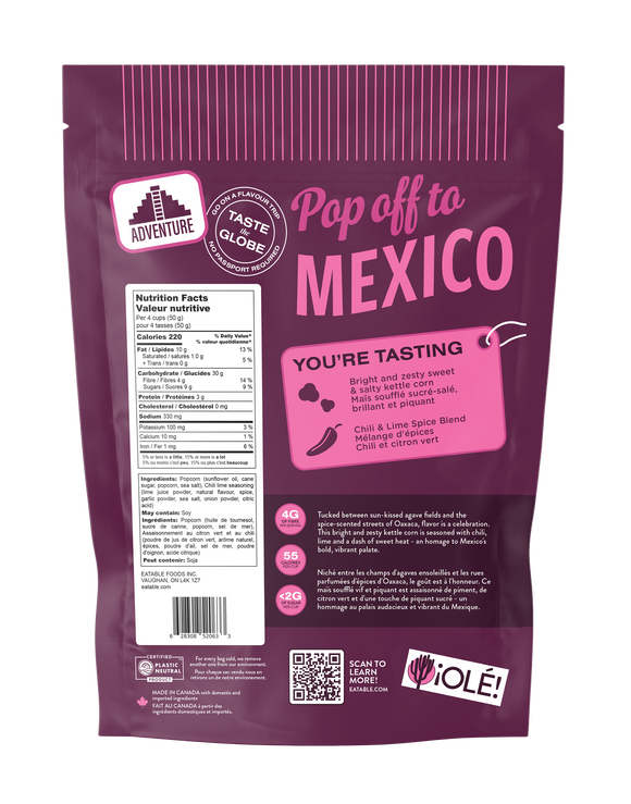 Popped Culture - Sweet Chili Heat Popcorn (Vegan)