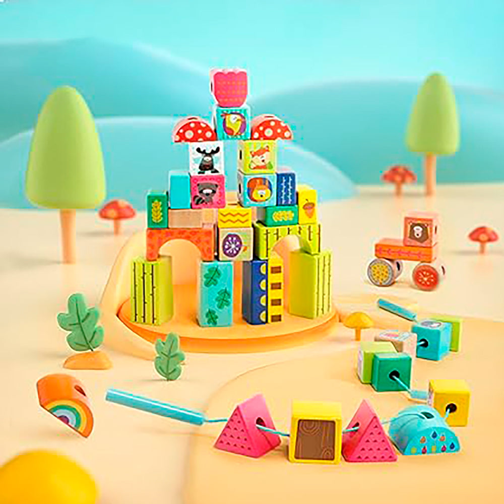 Top Bright Forest Animal Building Blocks