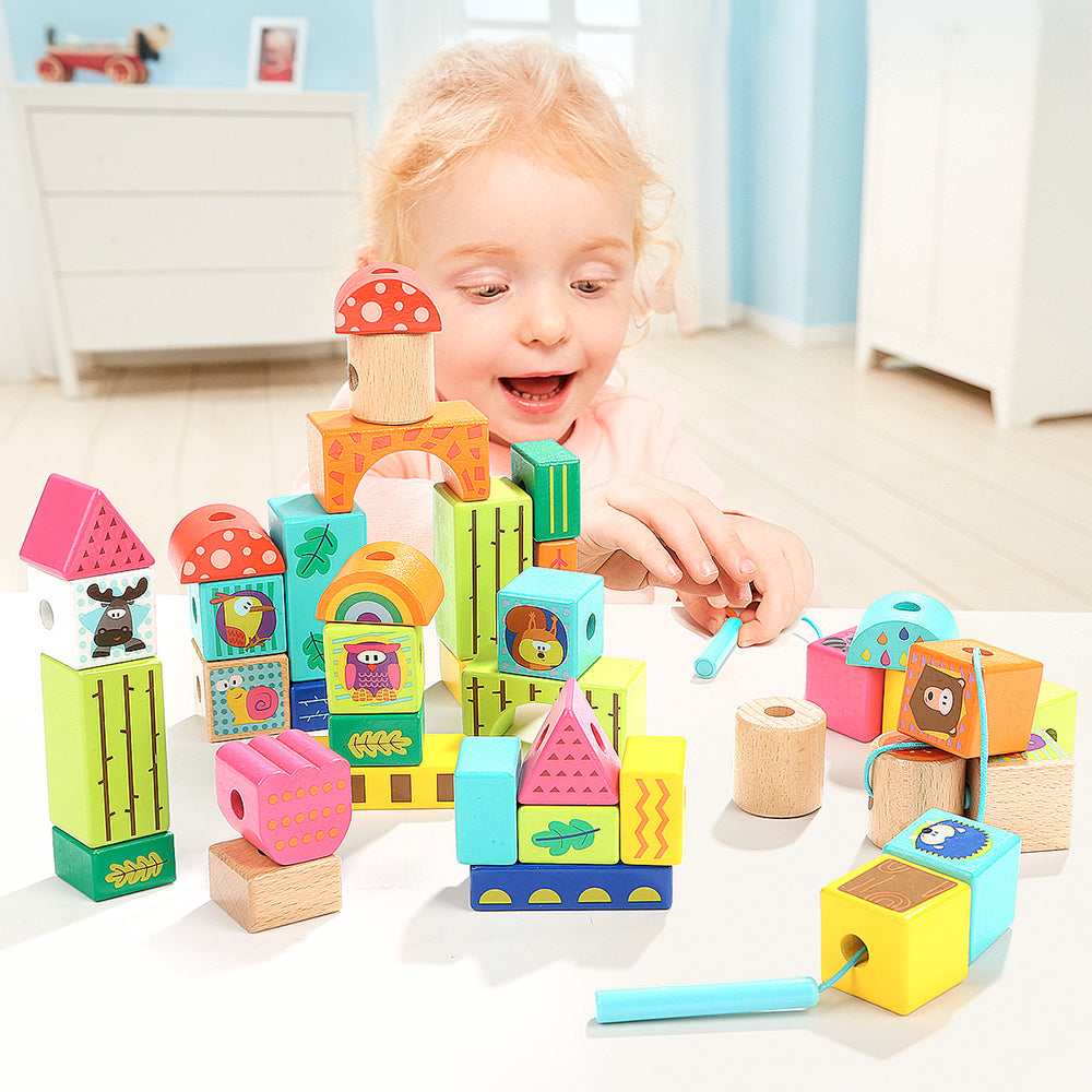 Top Bright Forest Animal Building Blocks