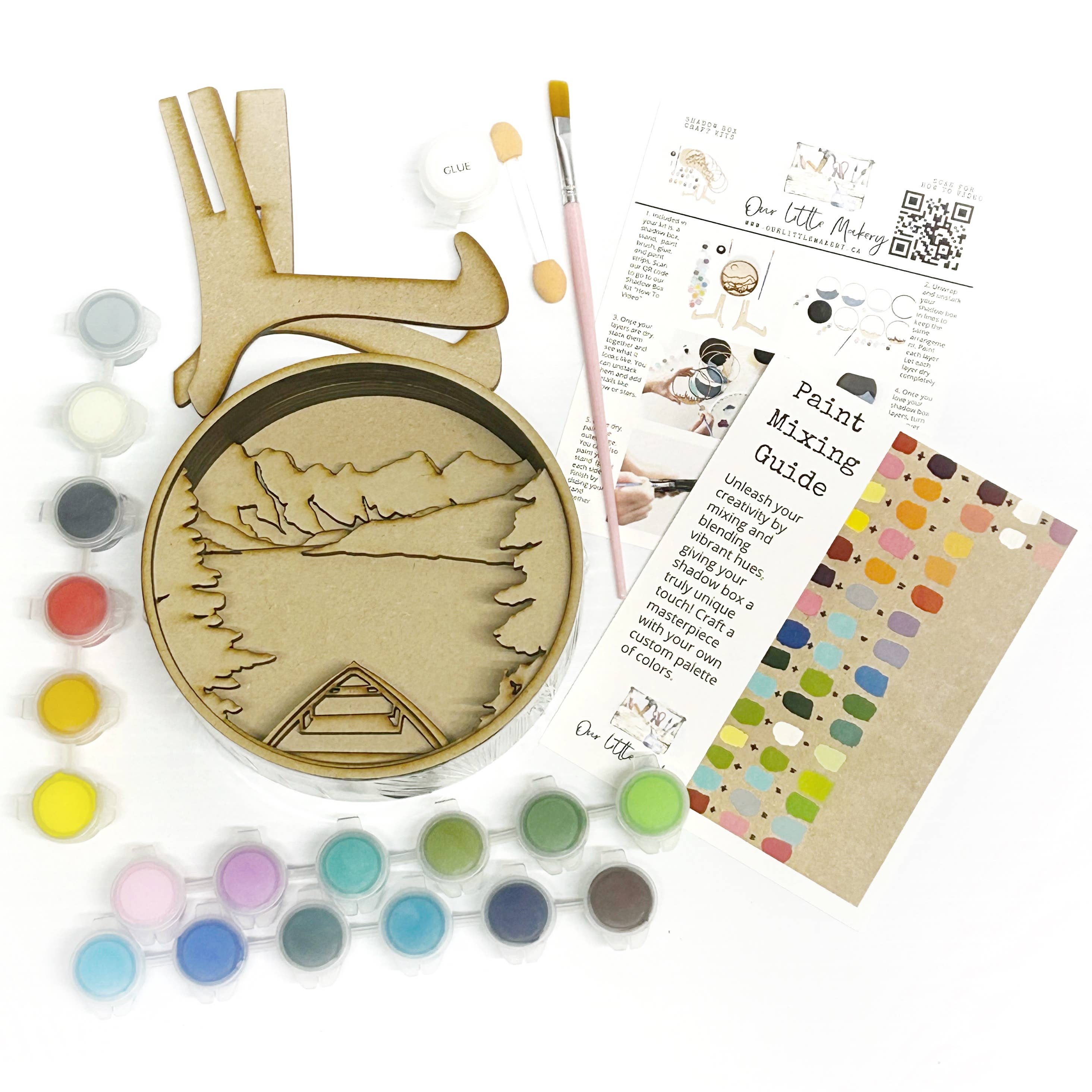 Peaceful Paddle Shadow Box Kit - 0
