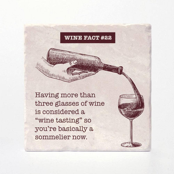 Wine Facts Coasters
