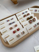 Book Library Stud Earrings  -5