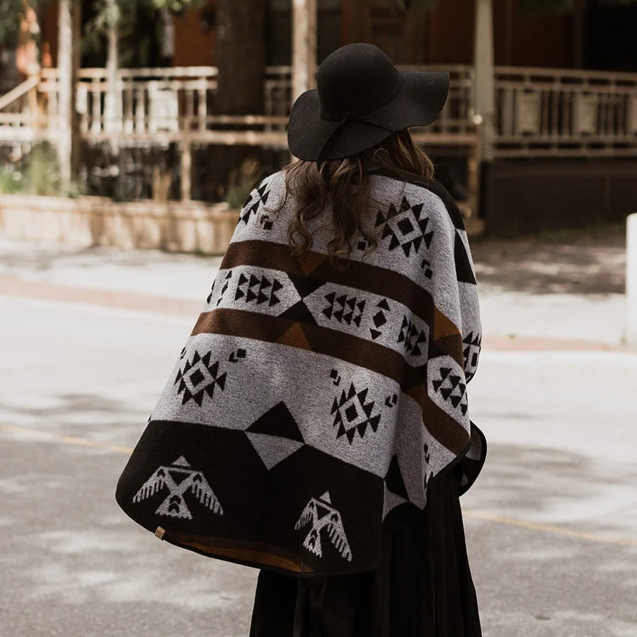 Mini Tipi Reversible Shawl (Indigenous Designed) - various patterns