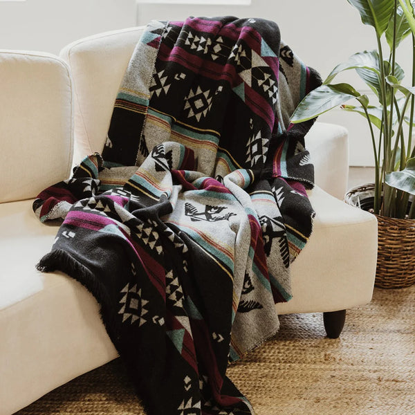 Mini Tipi Reversible Blanket (Indigenous Designed) - various patterns