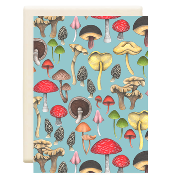 Wild Mushrooms Fantasy | Everyday Greeting Card