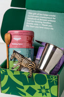 Holiday Gift Box - Tea Tin, Zebra Ornament, Spoon, Infuser-4
