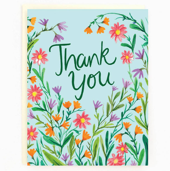 Thank You Wildflowers Cards Box of 8