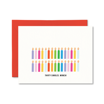 Thirty Candles Wowza Card