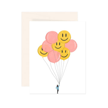 Smiley Balloons Card