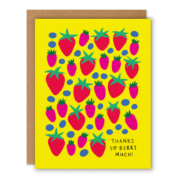 Berry Thank You - Greeting Card