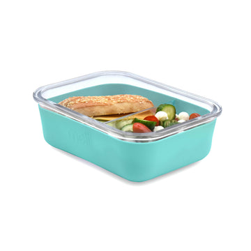 Glass Bento Box with Silicone Sleeve - 0