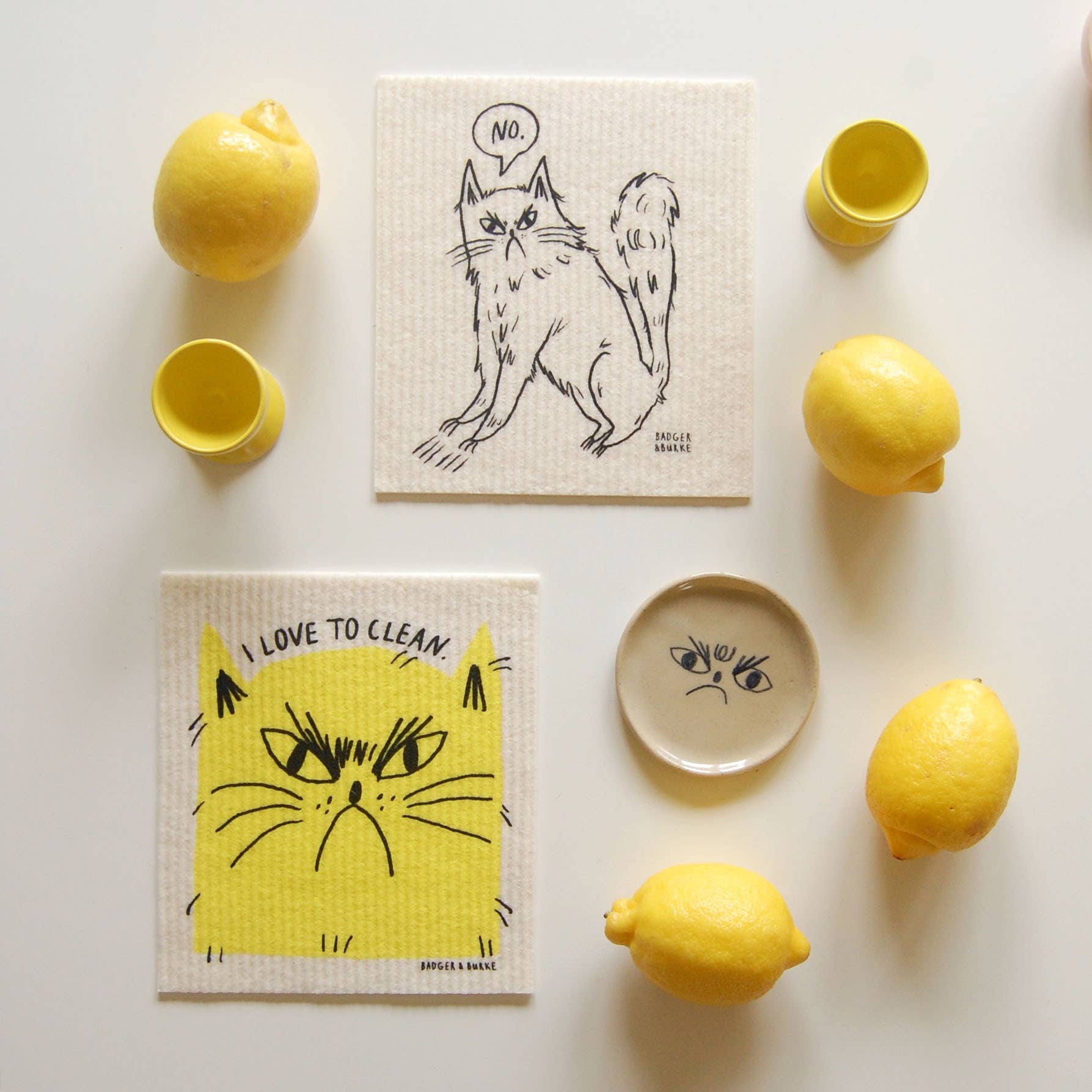 "I Love to Clean" Sponge Cloth / Reusable Paper Towel - 0