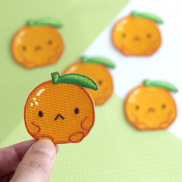 Grumpy Clementine Embroidered Patch