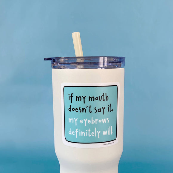 Eyebrows Vinyl Sticker