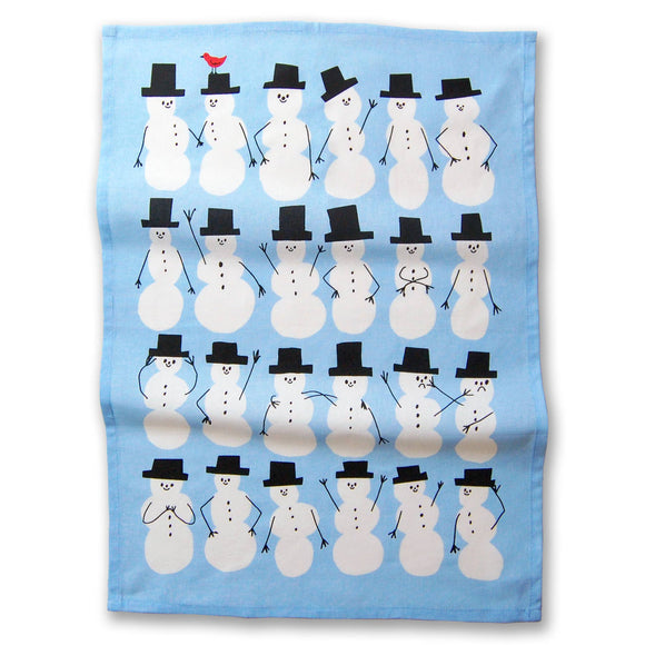 Snowmen Holiday Tea Towel