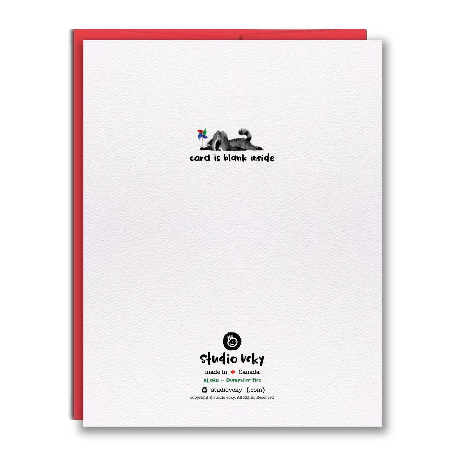 Greeting Card - Dumpster Fire Raccoons - 0