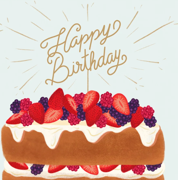 Birthday Fruit Cake