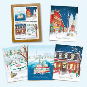 Assorted Box Of 8 'Toronto Historic Holiday' Greeting Cards