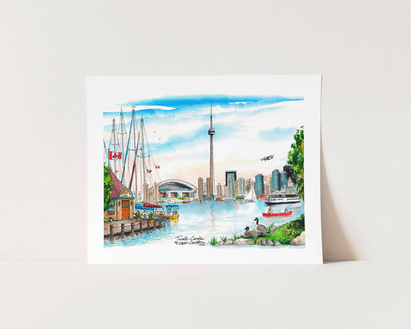 Toronto Island Skyline Poster