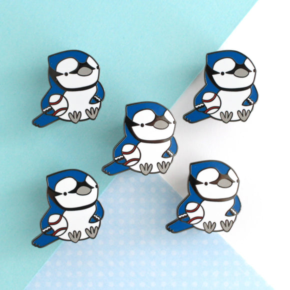 Blue Jay Bird Enamel Pin