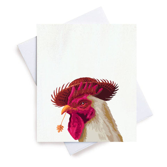 Rooster Greeting Card