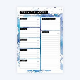 Weekly Desk Pad - Weekly Planner, To Do List, Goals