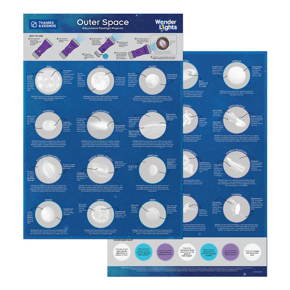 Wonder Lights: Outer Space - Educational Flashlight Projector