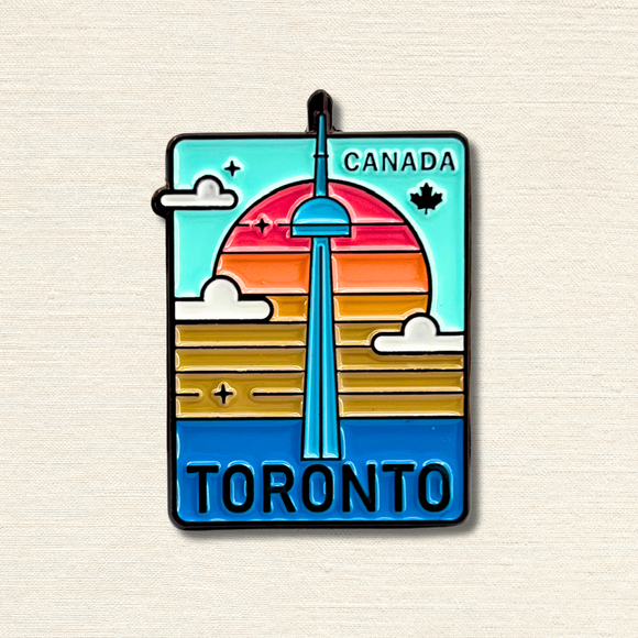Sunset CN Tower Enamel Pin