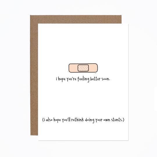 Get Well Bandaid Card