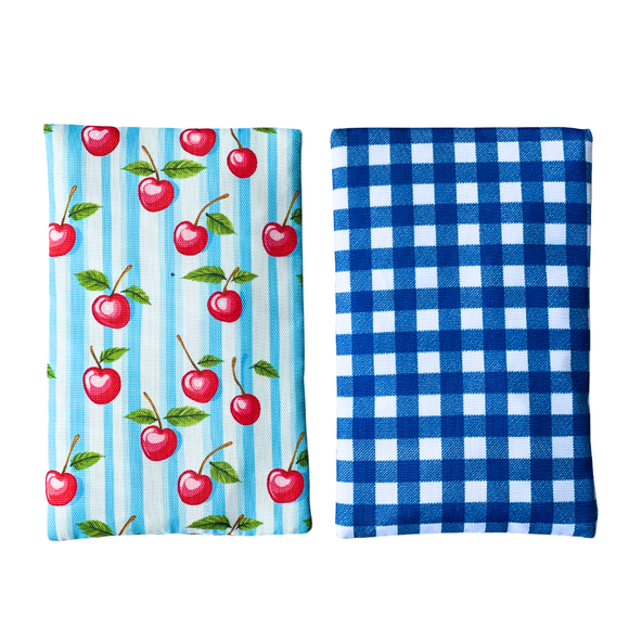 Gel Ice Packs in Fabric Sleeves 2-Pack - Vichy & Cherries