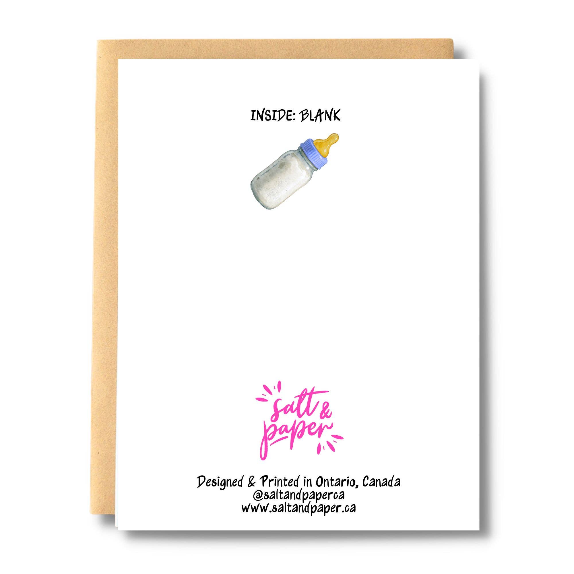 Poppin' Bottles Baby Card - 0