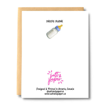 Poppin' Bottles Baby Card - 0
